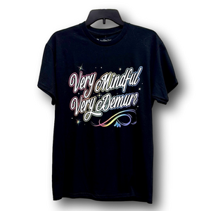 Rainbow Text "Very Mindful, Very Demure" Graphic T-Shirt - Size Medium - NWT